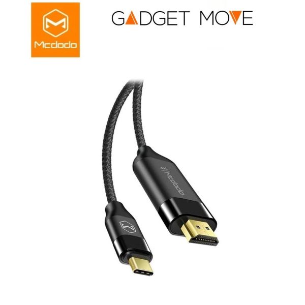 Mcdodo HDMI To Type-C Cable - 2M   Black For Discount