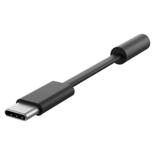 Microsoft Surface USB-C to 3.5mm Audio Adapter - USB-C   3.5 mm   Black For Cheap