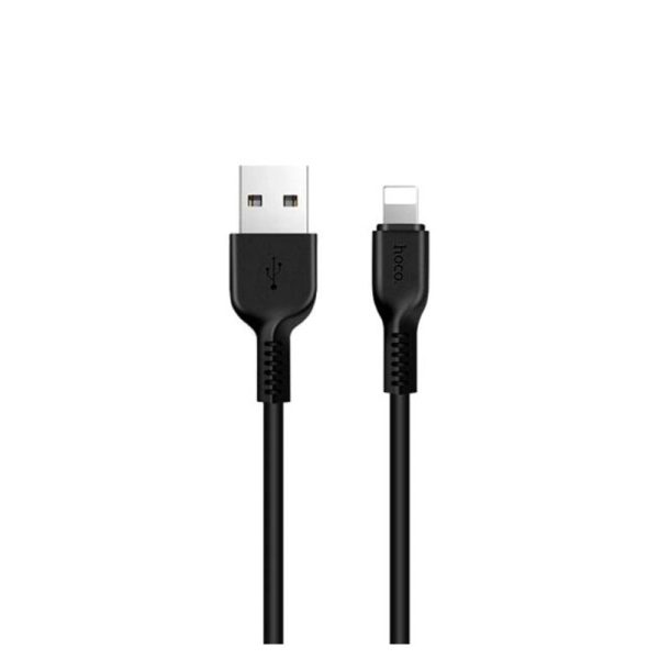 HOCO X20 Flash Charging Data Sync Cable - USB-C   Lightning   1 Meter   Black - Pack of 2 Discount