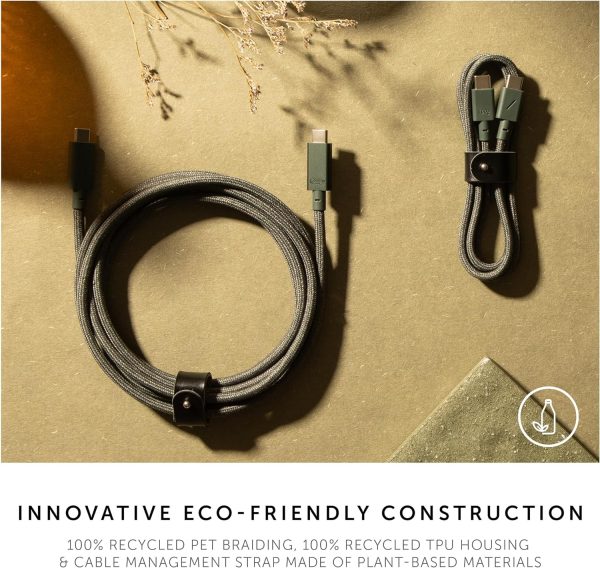 Native Union Belt Cable Pro 240W (USB-C to USB-C) - Slate Green Online