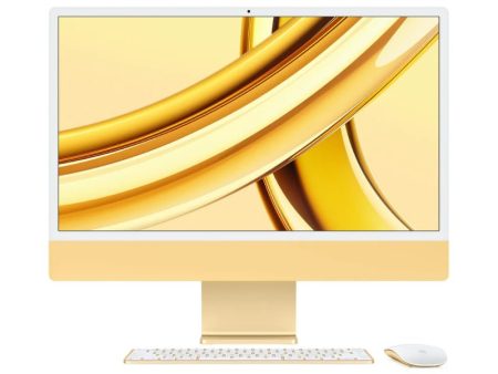 Apple iMac - 24    M3   8-Core CPU   10-Core GPU   16 Core Neural Engine   8GB RAM   512GB SSD   Arb Eng   Yellow   1YW Fashion