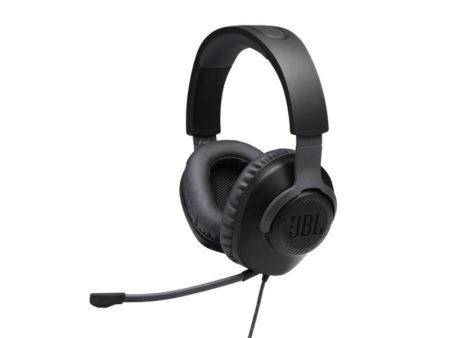 JBL Quantum 100 Wired Over-Ear Gaming Headphones - Black Hot on Sale