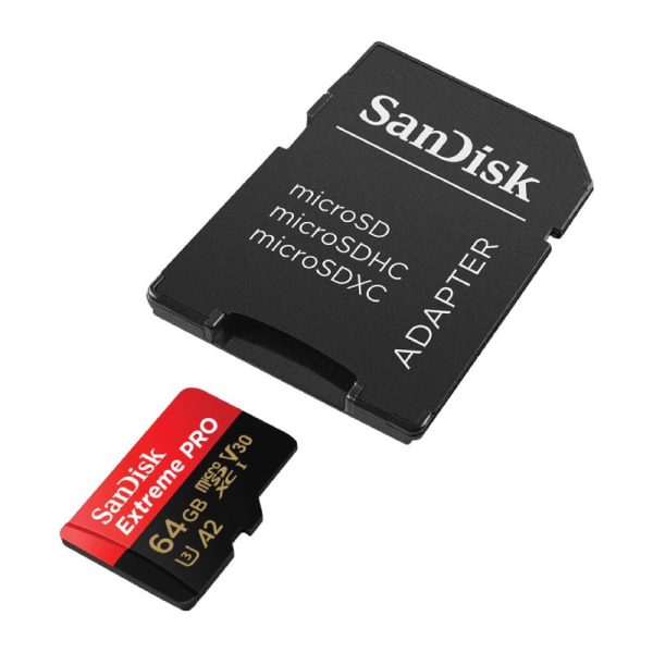 SanDisk Extreme PRO microSDXC UHS-I CARD with Adapter - 64GB   Up to 200 MB s Online Hot Sale