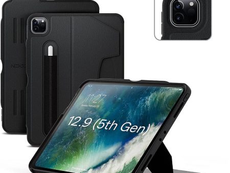 Zugu Case iPad Pro 12.9  Gen 6 5 4 3 (2018-2022) - Black Hot on Sale