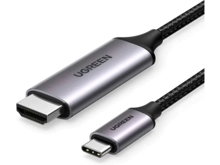 UGREEN 4K@60Hz USB-C to HDMI 2.0 Cable Aluminum Shell 1.5m - Gray Black Online now