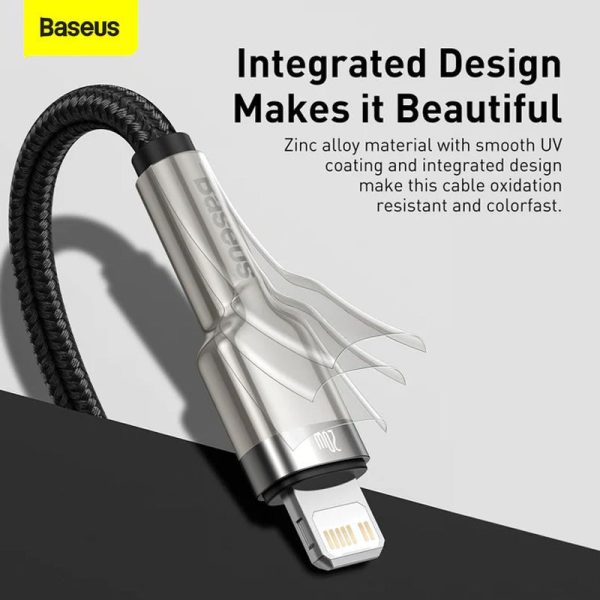 Baseus Cafule Series Metal Data Cable Type-C to Lightning - 20W   2m   Black Sale