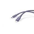 Powerology Braided USB-C To Lightning Cable - 1.2m   Purple Discount