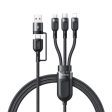 Mcdodo Ca-8800 Multifunction Data Cable - 2 In 3 PD USB-C   USB-A   Lightning   1.2 Meters   Black Online Sale