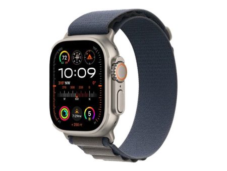 Apple Watch Ultra 2 - LTPO OLED   64GB   49mm   Bluetooth   Wi-Fi   Cellular   Large   Titanium Blue Alpine Loop Online Sale