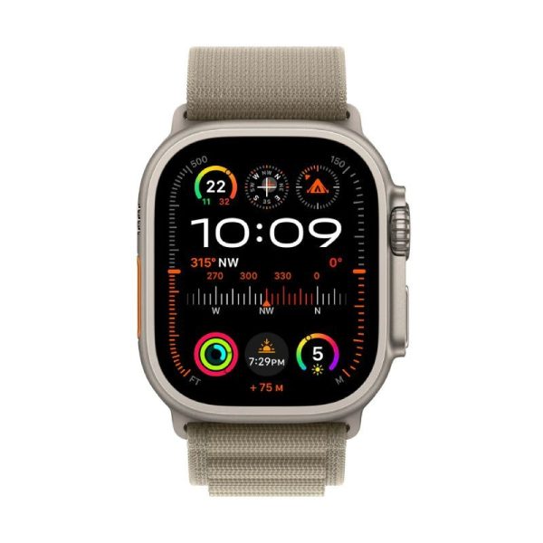 Apple Watch Ultra 2 - LTPO OLED   64GB   49mm   Bluetooth   Wi-Fi   Cellular   Small   Titanium Olive Alpine Loop For Discount