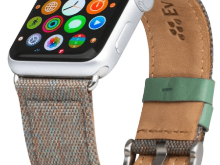 Evutec Apple Watch Band 41 40 38mm Northill - Chroma Sage on Sale