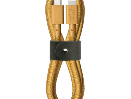 Native Union Belt Cable USB-C to Lightning 1.2M - Kraft For Sale