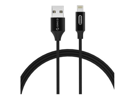 ORICO USB to Lightning Cable - 1 Meter   Black Online Hot Sale