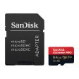 SanDisk Extreme PRO microSDXC UHS-I CARD with Adapter - 64GB   Up to 200 MB s Online Hot Sale