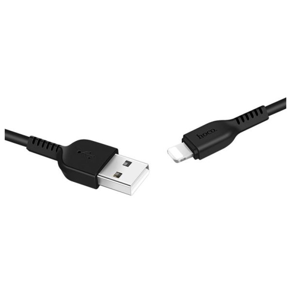 HOCO X20 Flash Charging Data Sync Cable - Lightning   1 Meter   Black Cheap